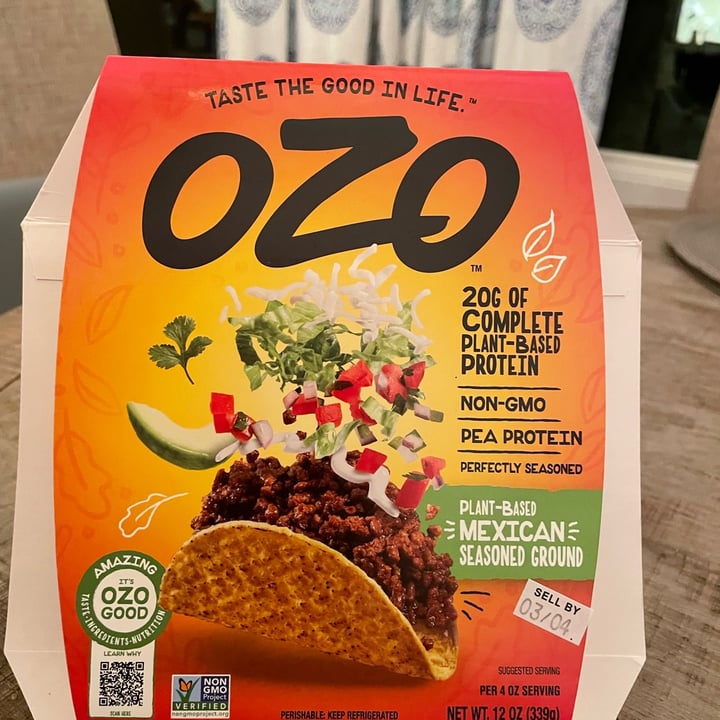 photo of Ozo Plant Based Mexican Seasoned Ground shared by @springfarmsanctuary on  22 Feb 2022 - review