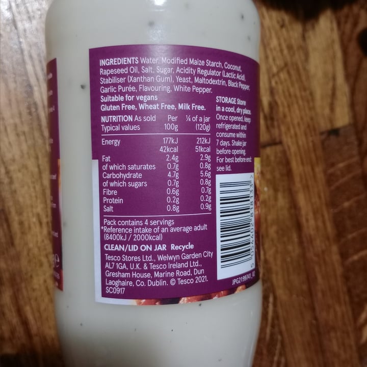 photo of Tesco Free From White Lasagne Sauce shared by @charliestarr on  19 Dec 2022 - review