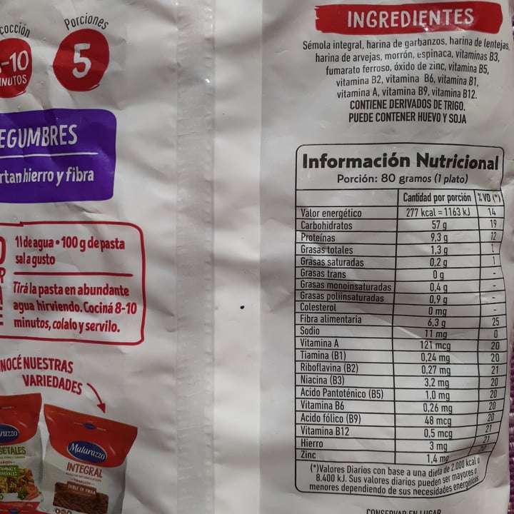 photo of Matarazzo Fideos mix de legumbres shared by @lalaveg on  20 Aug 2020 - review