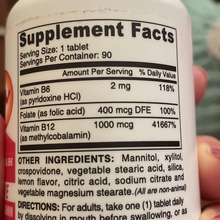 review photo of Deva VEGAN VITAMIN B-12 - 1000 MCG - METHYLCOBALAMIN shared by @yaremi on 06 Sep 2022 - review