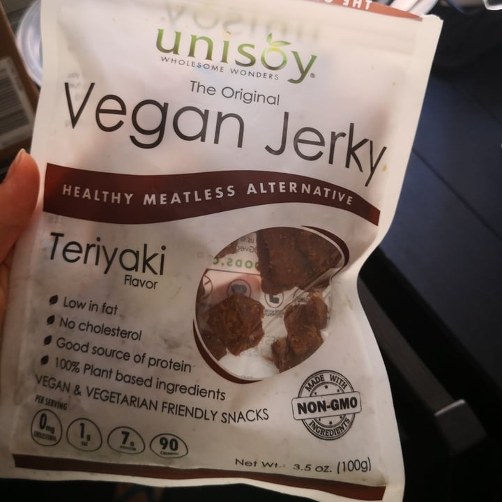 photo of Unisoy Wholesome Wonders Vegan Jerky Teriyaki shared by @permint on  07 Sep 2020 - review