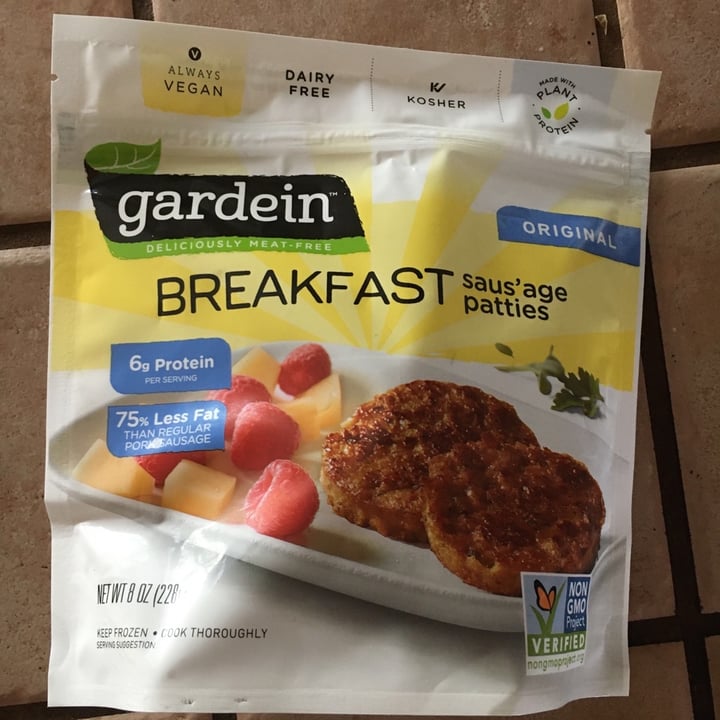 photo of Gardein Breakfast Saus’age Patties Original shared by @wizkorea on  09 Apr 2020 - review
