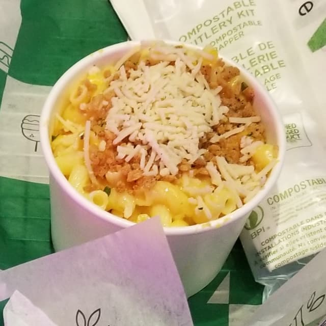 Foto do prato “Mac and cheese”