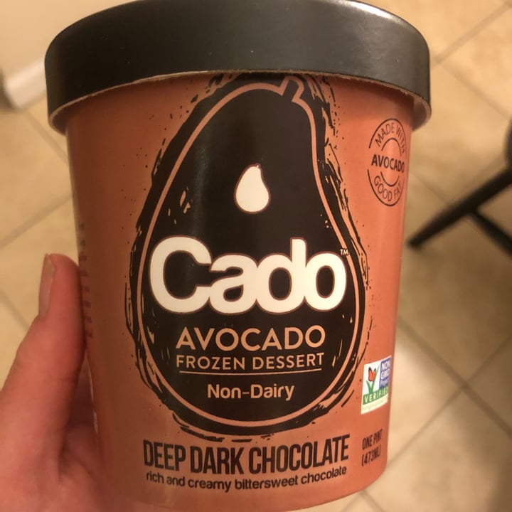photo of Cado Avocado Ice Cream Deep Dark Chocolate Frozen Dessert shared by @ruthjeff on  27 Mar 2021 - review