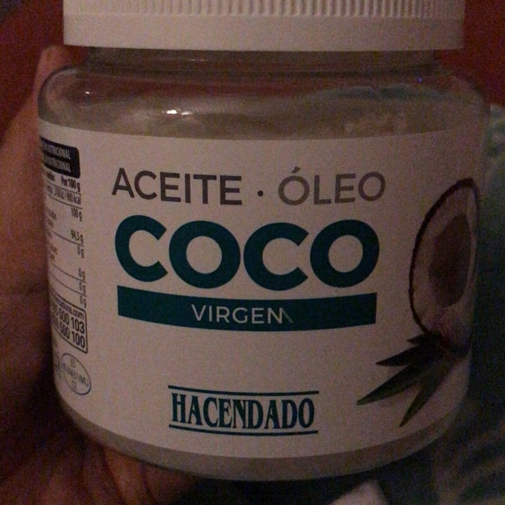 photo of Hacendado Aceite de coco shared by @crunchyku on  04 Feb 2022 - review