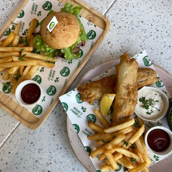 photo of Nature’s Charm Vegan Cafe Fish And Chips shared by @minniekanwra on  11 Aug 2021 - review