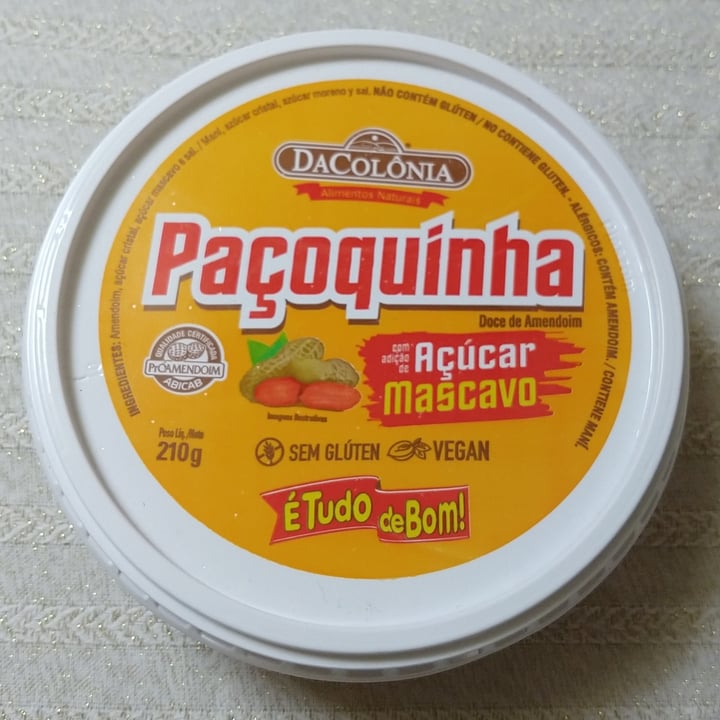 review photo of DaColônia Paçoquinha Açúar Mascavo shared by @rbrage on 05 Aug 2022 - review