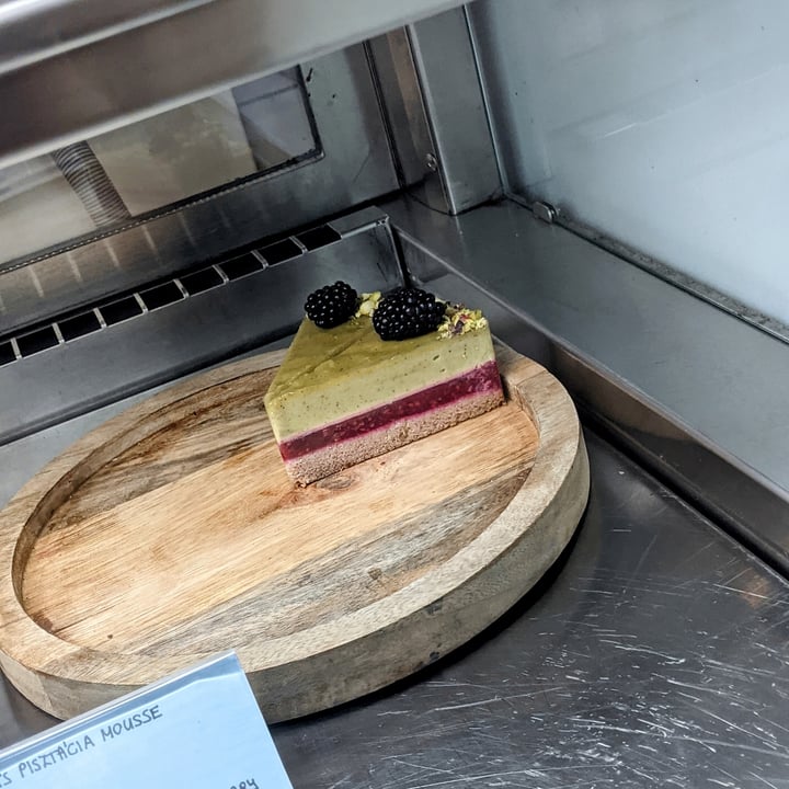photo of Plantmilkyway Vegan Pastry & Coffee Shop Pistachio Mousse With Raspberry Tart shared by @glicinee on  17 Jul 2022 - review
