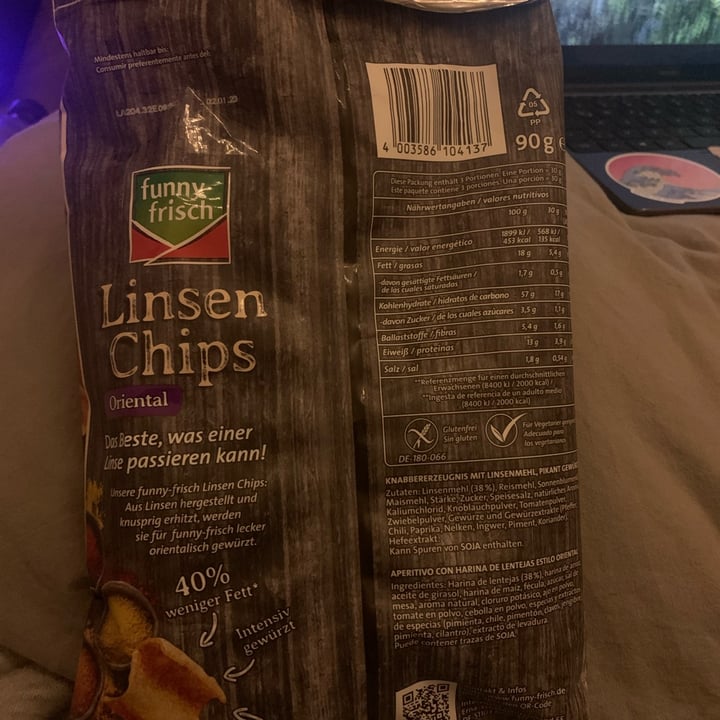 review photo of Funny-frisch Linsen Chips Oriental shared by @shellyisland on 12 Nov 2022 - review