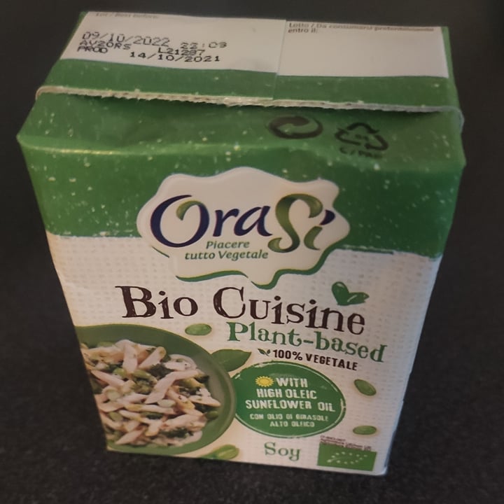 review photo of OraSí 100% plant based Crema per cucinare shared by @elisa3 on 21 Jun 2022 - review