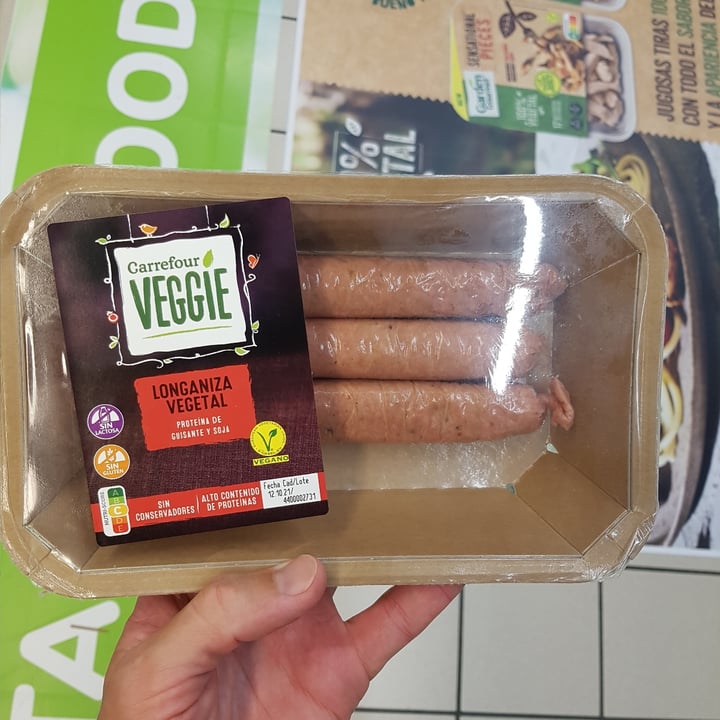 photo of Carrefour  Longaniza Vegetal shared by @matthewmkr on  07 Oct 2021 - review