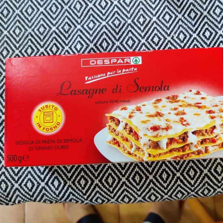 review photo of Despar Lasagne di Semola shared by @lorysipa on 25 May 2022 - review