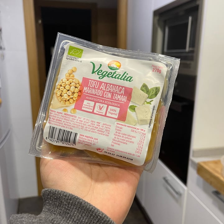 review photo of Vegetalia Tofu Albahaca Marinado shared by @michellewatson on 22 Jan 2022 - review