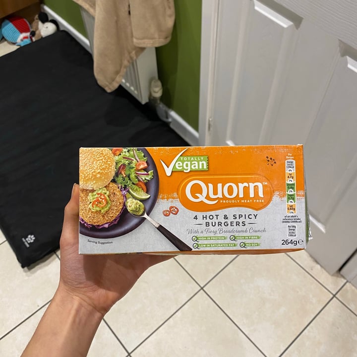 photo of Quorn Vegan Hot & Spicy Burgers shared by @bethany0990 on  06 Feb 2021 - review