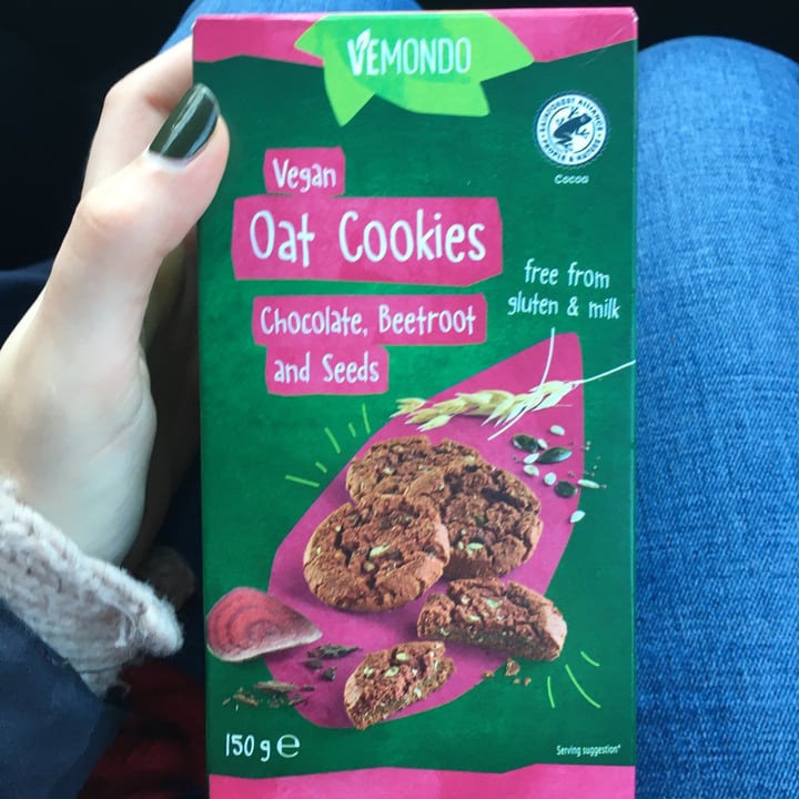 photo of Vemondo Vegan Oat Cookies Chocolate, Beetroot and Seeds shared by @ophelia8 on  08 Jan 2022 - review
