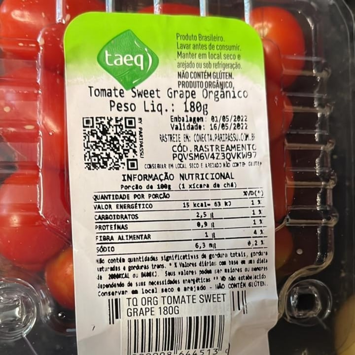 review photo of Taeq tomate sweet grape orgânico shared by @mirellaturrin on 09 May 2022 - review