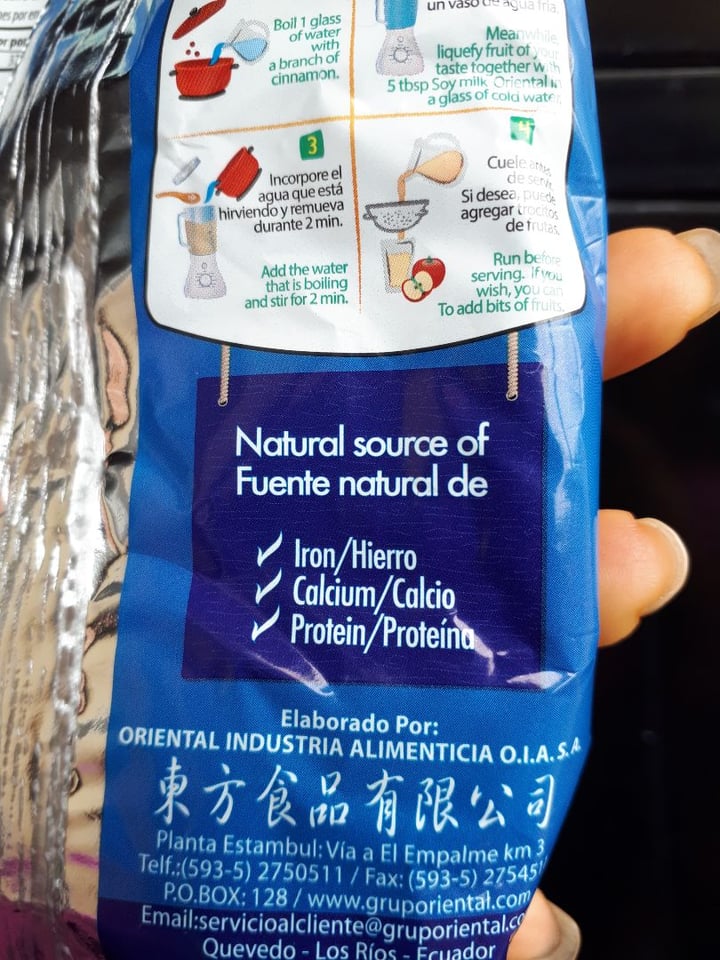 photo of Oriental Leche de Soya shared by @violeta on  05 Oct 2020 - review