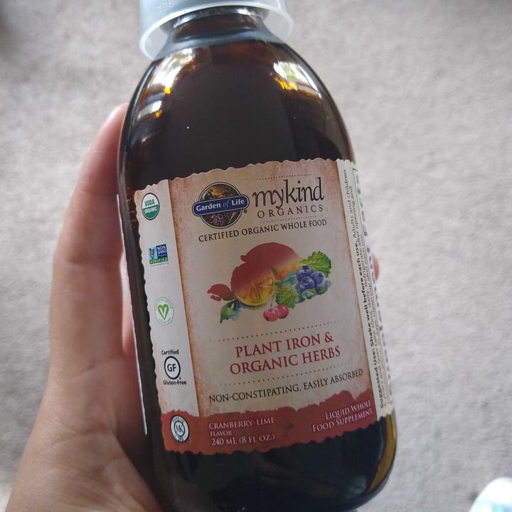 review photo of Mykind Organics Plant iron and organic herbs shared by @biancavegan on 18 Nov 2021 - review