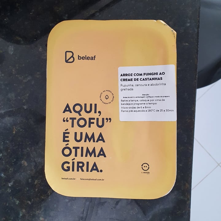 photo of Beleaf - Curitiba e Região Arroz ao funghi com creme de castanhas shared by @julirtavares on  08 Jun 2022 - review