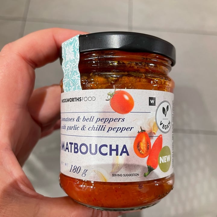 review photo of Woolworths Food Matboucha Tomatoes & Bell Peppers With Garlic & Chilli Pepper shared by @lelo21 on 02 Oct 2021 - review