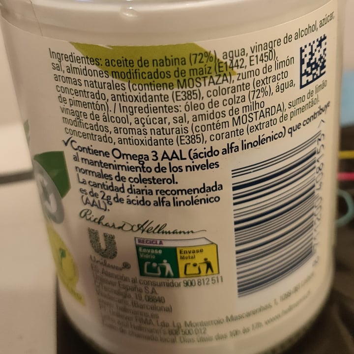 review photo of Hellmann’s Hellman’s Vegan Mayonnaise shared by @brujitavegan on 07 Nov 2021 - review