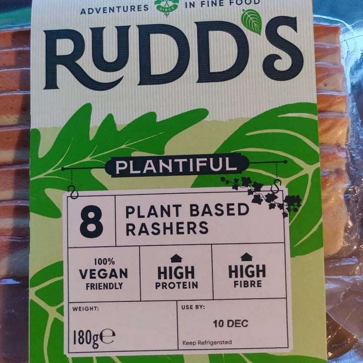 photo of Rudd's plant based rashers shared by @arsone on  10 Nov 2022 - review