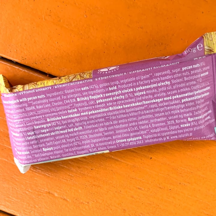 photo of Brynmor Pecan Flapjack shared by @vegpledge on  13 Jun 2022 - review