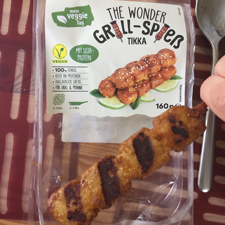 photo of Mein Veggie Tag The wonder Grillspieß tikka shared by @sophielocha on  06 Jun 2021 - review