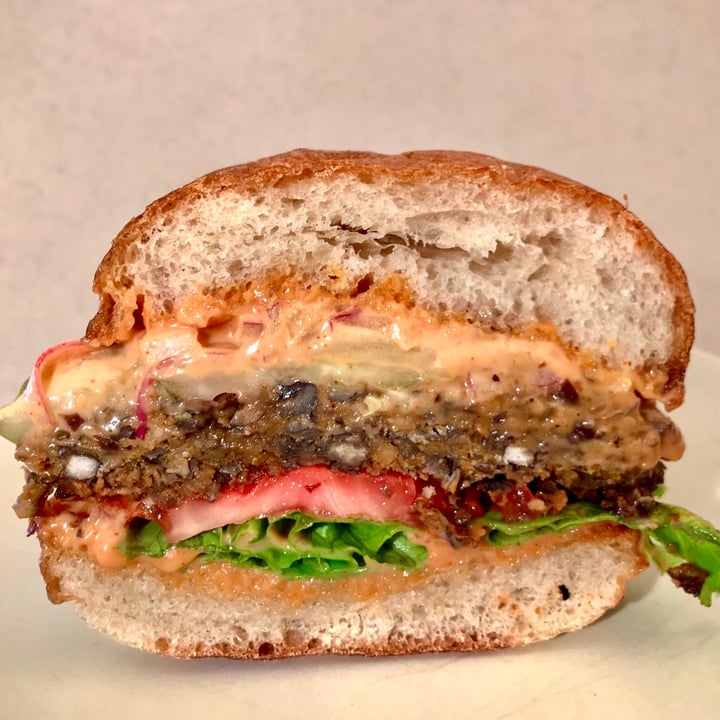 photo of South x Northwest Bourbon Burger shared by @pdxveg on  18 Mar 2021 - review