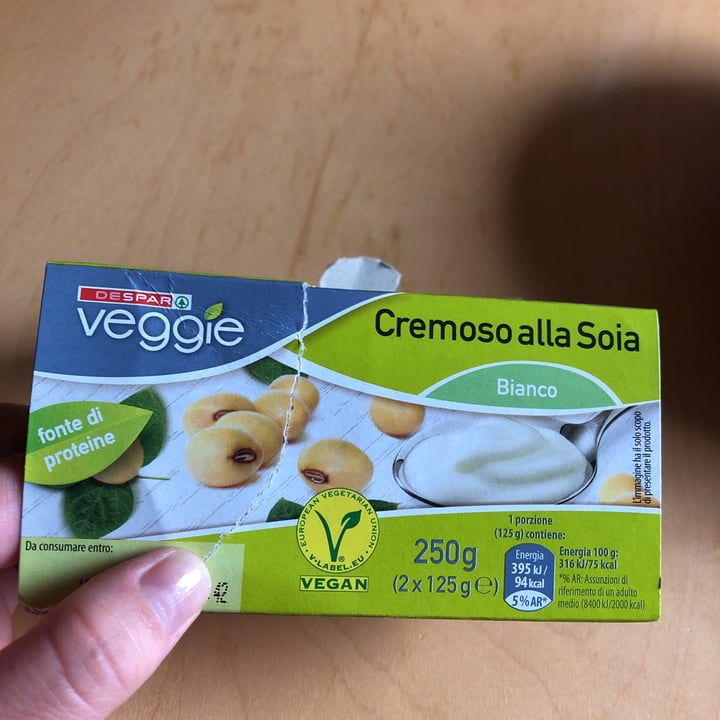 photo of Despar Veggie Cremoso alla soia shared by @mariagloriaclara on  17 Aug 2021 - review