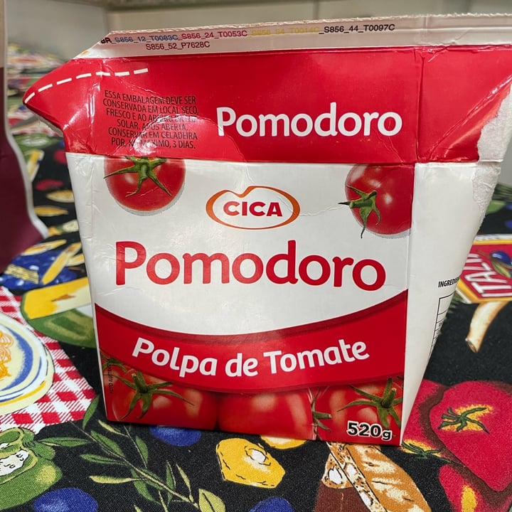 photo of Cica Polpa de Tomate Pomodoro shared by @arletevegan on  06 Jun 2022 - review