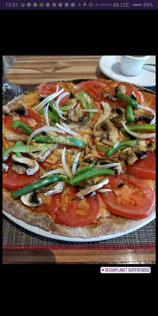 photo of Vegan Planet Pizza Margarita shared by @amagi on  10 Mar 2020 - review