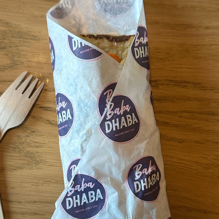 photo of Baba Dhaba Vegan Chickn Naan Wrap shared by @vforveegan on  03 Dec 2022 - review