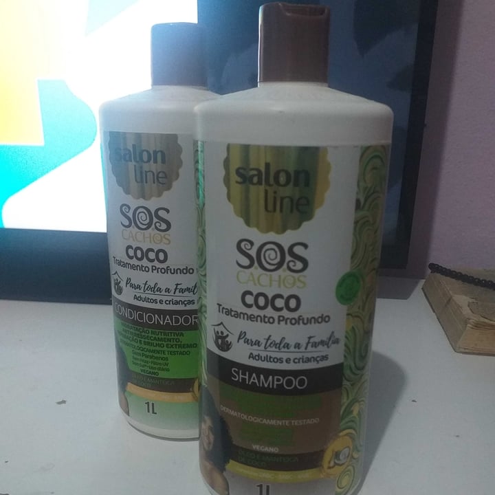 review photo of Salon line SOS cachos - condicionador coco shared by @jconstantino on 25 Apr 2022 - review