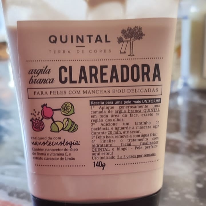 review photo of Quintal Dermocosméticos Máscara Clareadora De Argila Branca shared by @cseaccg on 07 May 2022 - review