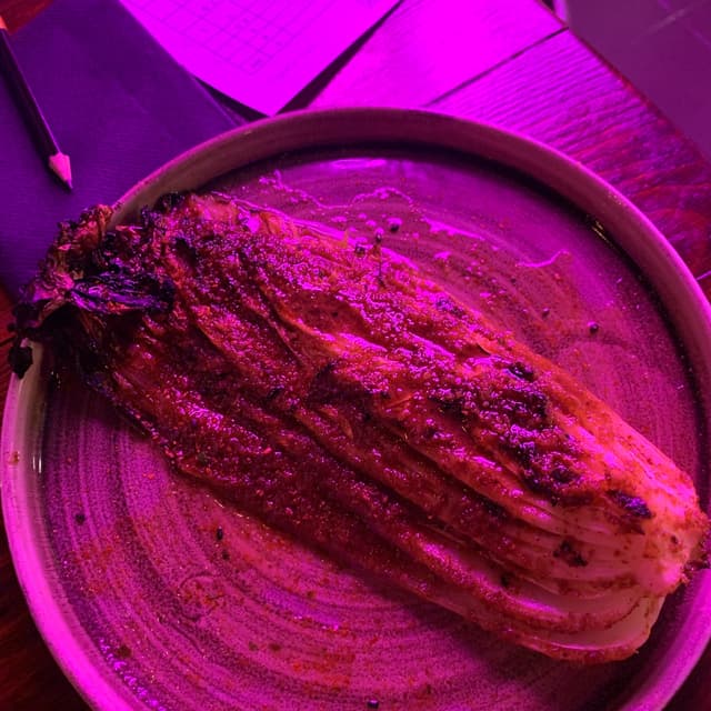 Photo of the dish “Barbecued Napa Cabbage With Goba Butter”