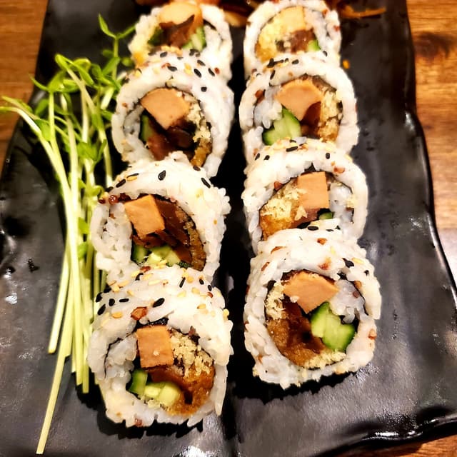 Photo of the dish “Vegan Ham And Shittaki Sushi”