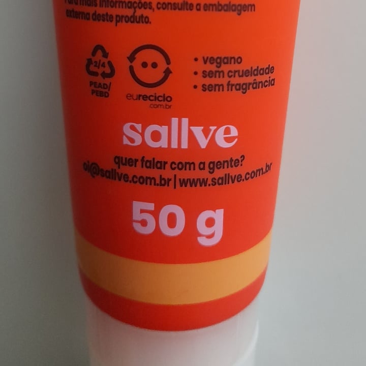 photo of Sallve Protetor Solar Facial shared by @renatovegetariano on  16 Oct 2021 - review
