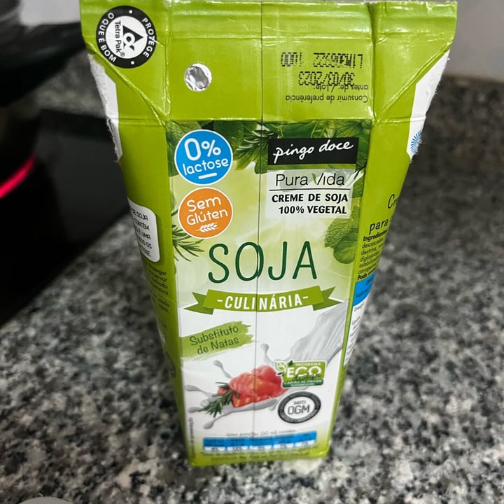 photo of Pingo doce Creme De Soja shared by @camilacarrero on  10 May 2022 - review
