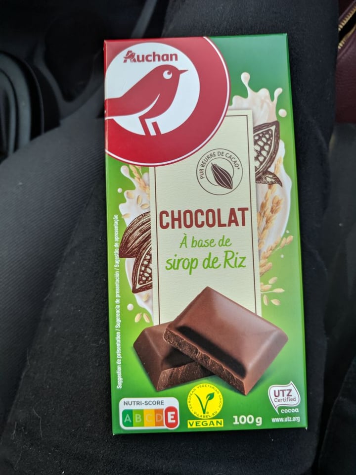 photo of Auchan Chocolate con sirope de arroz shared by @clarabg on  26 Feb 2020 - review