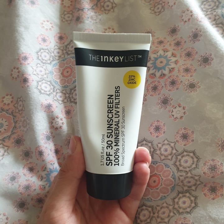 photo of The Inkey List SPF 30 Sunscreen shared by @jasminearchie on  23 Jul 2021 - review