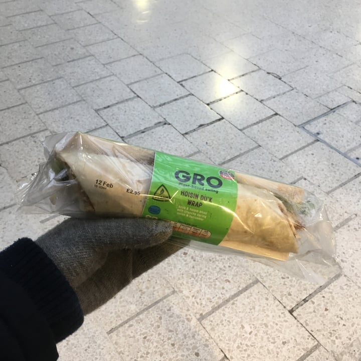 photo of GRO Hoisin Du'k Wrap shared by @lindadoesvegan on  12 Feb 2020 - review