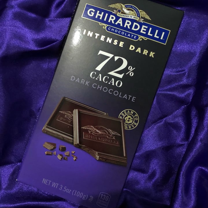 photo of Ghirardelli Intense Dark 72% Cacao Chocolate shared by @oliviawzg on  31 Oct 2021 - review