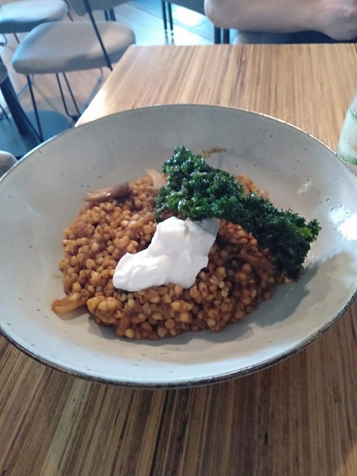 photo of Bluestone Bar and Kitchen Lentil Risotto Vegan shared by @sammijo111 on  28 Dec 2019 - review