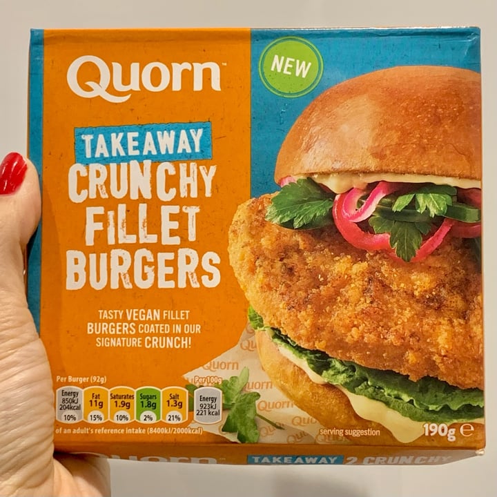 photo of Quorn Crunchy Fillet Burgers shared by @drteetee on  25 Mar 2022 - review