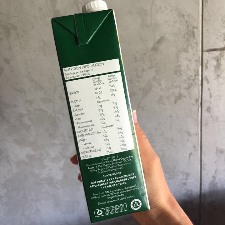 photo of Australia's Own Organic Soy Milk shared by @albasador on  29 Jan 2020 - review