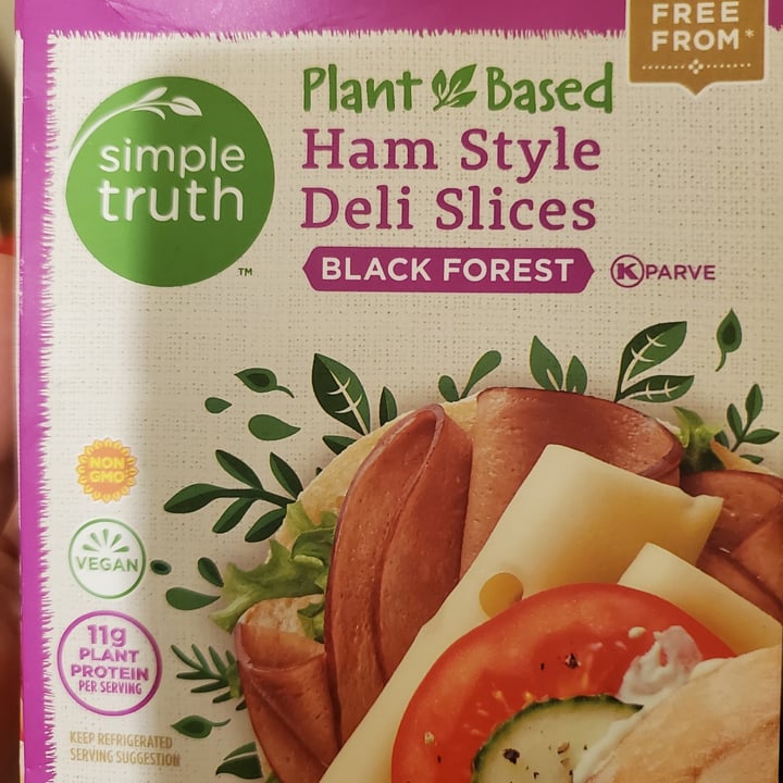 photo of Simple Truth Plant Based Ham Style Deli Slices: Black Forest shared by @sugarfiend on  03 May 2020 - review