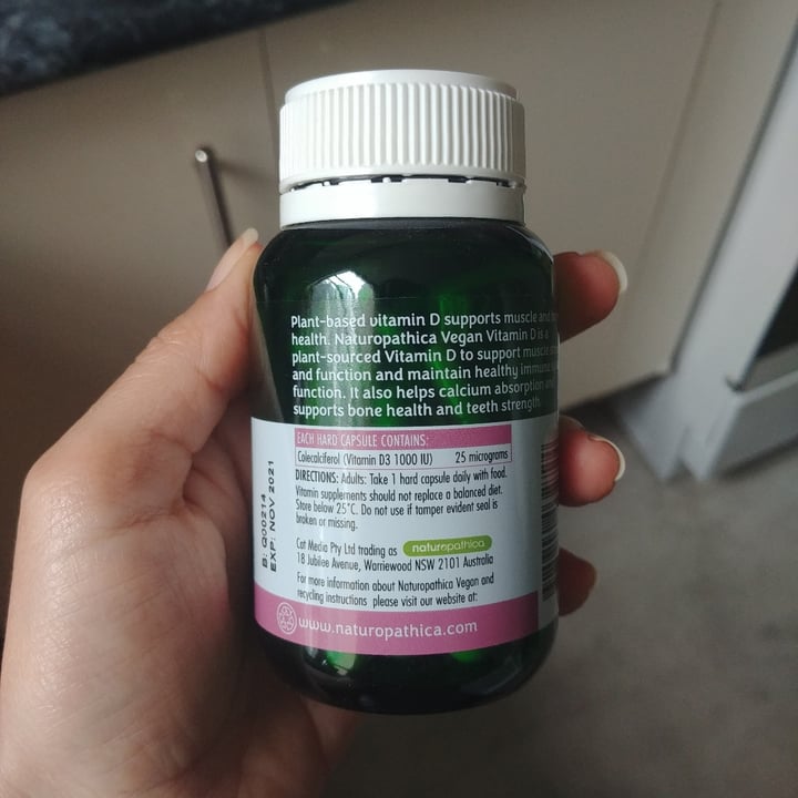 photo of Naturopathica Vitamin D shared by @alynereis on  27 Dec 2021 - review