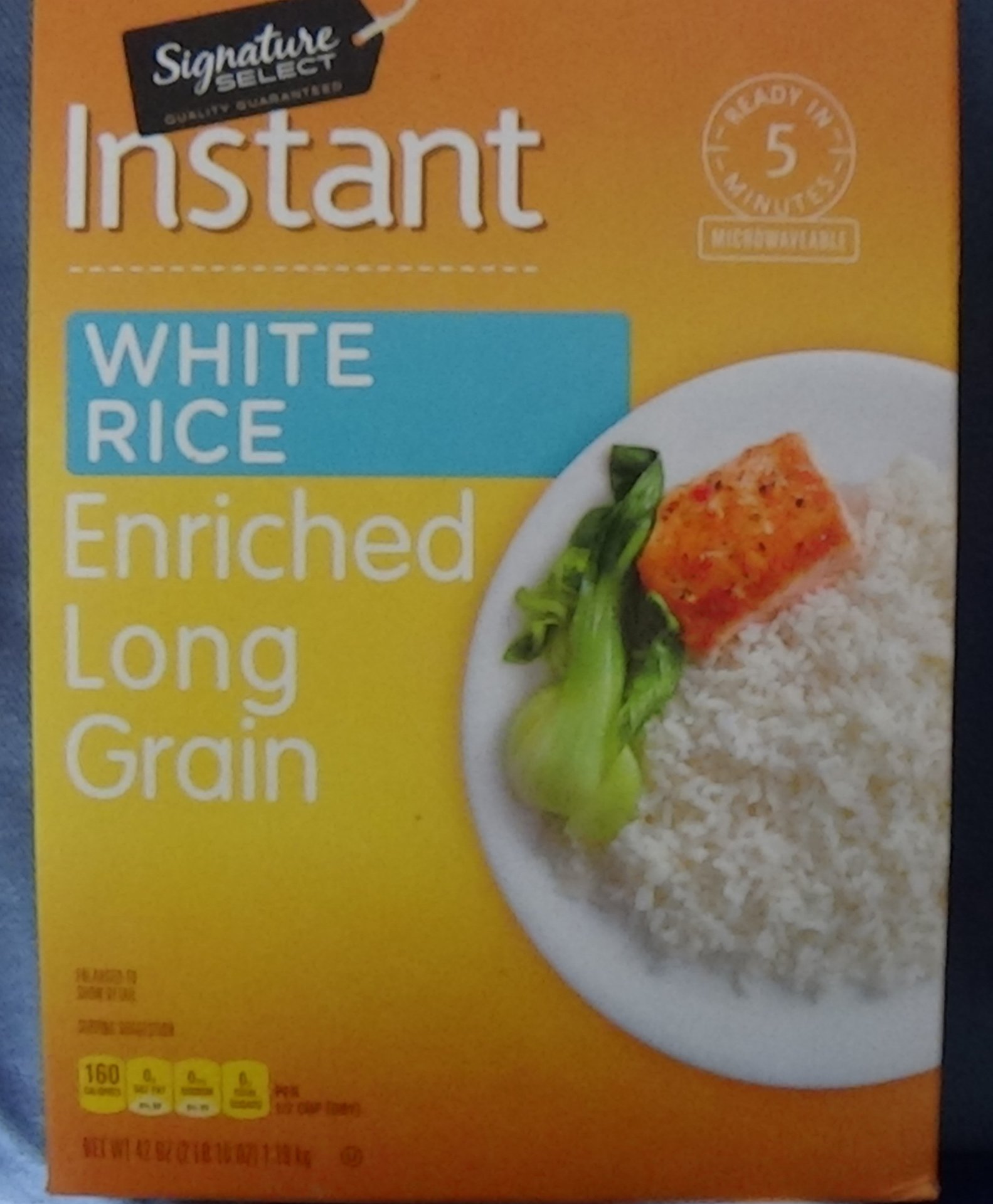 Instant Enriched Long Grain White Rice from Signature Select - Vegan ...