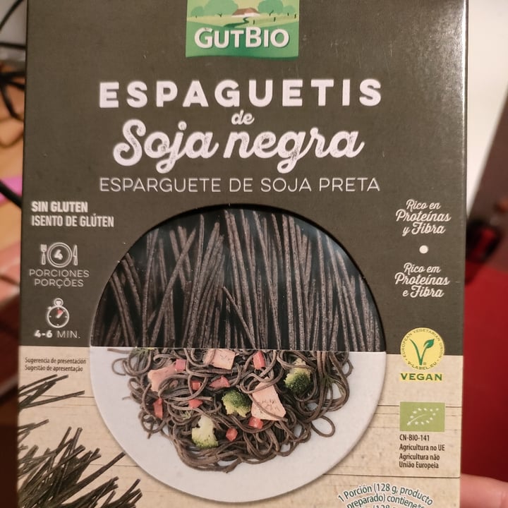 photo of GutBio Espaguetis de soja negra shared by @amebasinvasoras on  21 May 2022 - review